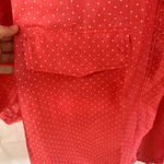 Oversized Long Rain Poncho Full Zip Polka Dot One Size Pink Size undefined Photo 8