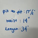 Maison Jules  Striped Blue Floral Sleeveless A Line Women's Dress Size Medium Photo 9