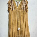 Free People Bali Will Wait For You Embroidered Midi Dress Sz L Photo 1