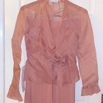 Chetta B Cheeta B dusty rose 💯silk three piece skirt, jacket, & camisole. Size 8/8P Photo 2