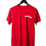 Urban Outfitters Deadmau5 DJ T Shirt Red Medium M Graphic Tee Short Sleeve 100% Cotton Solid Logo Photo 0