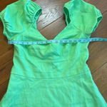 J.Crew Puff Sleeve V Neck Midi Dress in Linen Blend Photo 5