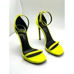Saint Laurent Amber Ankle Strap Sandals in Fluo Yellow size EU 36 Photo 10