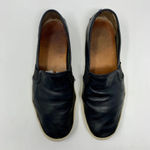 Frye Dylan Slip On Sneakers in Black Leather Size 8.5 Photo 2