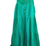 ee:some ee some green gauze tiered mini dress boho casual Photo 0