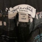 Splendid Women’s Black with Design Elastic Tie Zippered Pants Photo 2