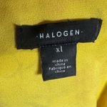Halogen  yellow garden party floral belted chiffon dress size XL Photo 6