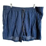 J.Crew Womens Shorts Sz XXL Blue Seaside Indigo Stripe Chambray AV825 Photo 4