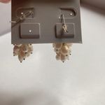 Mariah Designs Clustered Bunch Drop Dangle Pearl Bridal Earrings Wedding Day‎ White Photo 2
