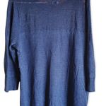 a.n.a 𝅺 woman navy blue basket weave sweater top size 1X Photo 1