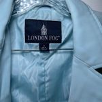 London Fog light blue trench jacket women's medium preppy academia fall winter Photo 3