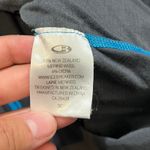 Icebreaker merino wool gray blue quarter‎ zip performance shirt long sleeve XS Photo 3