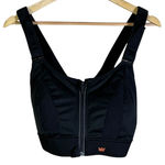 SHEFIT Ultimate Sports Bra Black Zipper Front Adjustable Support Size 2LU Photo 0