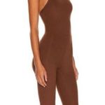 Girlfriend Collective  Jumpsuit Romper Spaghetti Strap Unitard Chocolate Brown XL Photo 4