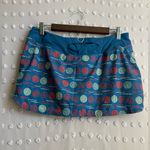 Patagonia  Women’s‎ Nine Trails Skirt 11” Sz M Navy Dot Pattern Photo 1