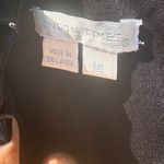 Noon Times Black Sleeveless Ruffle Neck Tiered Skirt Sheath Dress Size 14 Photo 2