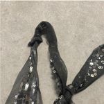 Romeo + Juliet Couture Romeo & Juliet Sheer Grey Sequined Racerback Glam Night Out Top Blouse Photo 2