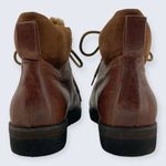 Johnston & Murphy  Brown Leather Suede Lace Up Fur Tongue Ankle Boot 78-51776 9.5 Photo 3