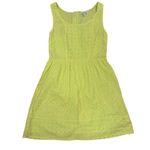 American Eagle  Women's Size 10 Green Eyelet Lace Fit-and-Flare Dress Photo 0