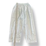 Vintage Barbizon Cuddleskin Pajama Set XL Blue Satin Lace Floral Embroidered Photo 6