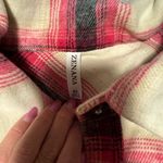 Zenana Outfitters Zanana pink and Cream Plaid Shirt Photo 2
