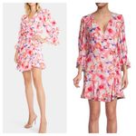 Betsey Johnson  Pink Floral Ruffled Hem Dress 6 Photo 1