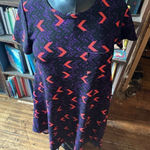 LuLaRoe  purple knit scoop neck high low travelcore S dress Photo 0