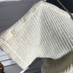 Vintage Y2K Chaus Chunky Knit Cream Blouse Short Sleeve Small Photo 6
