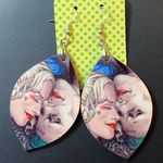 Harley Quinn And Joker Dangle Pierced Earrings Photo 0