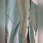Ele Collection Vest sz L Imitation Leather with Embossed Pattern Green Size L Photo 1