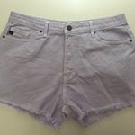 KanCan Light Purple Frayed Hem Jean Shorts Size XL Photo 0