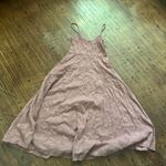 Lulus Lulu’s Time for Tea cotton jacquard v-neck dusty pink M dress Photo 3