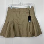 Dickies New Medium Tan Brown Unionville Lightweight Pleated Work Mini Skirt Photo 2