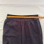 Babaton The Group Navy Linen Blend Wide Leg Pant Elastic Waist Pocket Size XS Photo 2