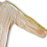 Tommy Hilfiger Yellow Cotton Cable Knit Crew Neck Sweater Size Large Photo 5