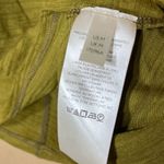 We The Free  Womens Medium Olive‎ Green Ruched Sleeve Long Sleeve Shirt Bohemian Photo 5