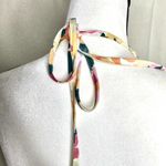 SheIn  Sleeveless Floral Halter Tie Neck Open Back Romper Orange Pink Size 6 Photo 10