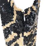 Blacktie Oleg Cassini Vintage sequined dress Gold Size 4 Photo 5