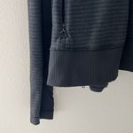 Lululemon Bhakti Yoga Jacket | Black and Charcoal Stripe | Size 4-6 Photo 6