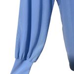 Meshki  Semi Sheer Hidden Placket balloon sleeve blouse in Excellent Condition Photo 3