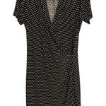 Norma Kamali Womens Polka Dot Baby Dot Faux Wrap Dress Size Large Y2K Whimsical Photo 0