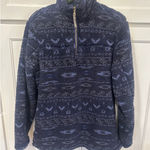 Alpine Sherpa Women's Pullover Fleece Jacket Navy 1/4 zip Blue winter Size M Size M Photo 0