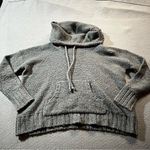 Kensie  grey wool blend chunky knit funnel turtleneck pullovers sweater medium Photo 0