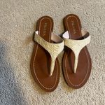 Prada alligator thong sandals cream pink brown Photo 0