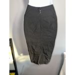 BCBGMAXAZRIA  BLACK WOOL‎ SIDE POCKET PENCIL MIDI SKIRT EUC SIZE 2 Photo 2