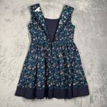 Mata Traders Sleeveless Dress Womens M Blue Floral Cotton Pockets Cottagecore Blue Size M Photo 3