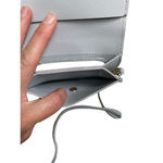 None EUC Cat Lanyard Crossbody Light Grey w/ Brown & Black Ears & Squishmallow Charm Photo 7