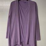 J.Jill Cardigan With Tank Lavender Size M One Bottom Wool Blend Long Casual Photo 8