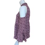 American Eagle  Outfitters Burgundy & White Floral Cold Shoulder Blouse (S) Photo 3