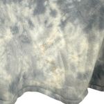 Beyond Yoga  Size Large Long Sleeve V Neck Pullover Gray Tie Dye 100% Cotton Yoga Photo 2